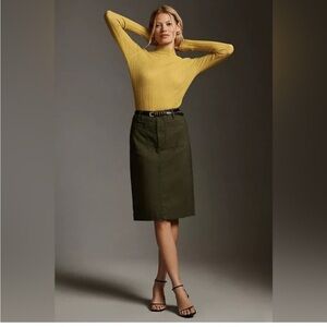 Olive Green collette Skirt from Maeve - Anthropologie